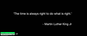 This is a quote in text format by MLK Jr